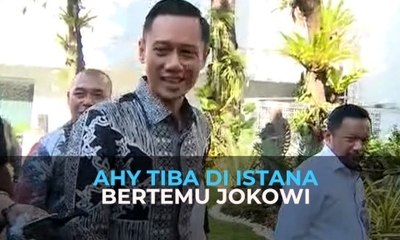 AHY Tiba di Istana Bertemu Jokowi