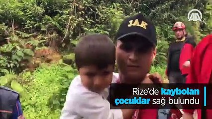 Rize'de kaybolan çocuklar sağ bulundu