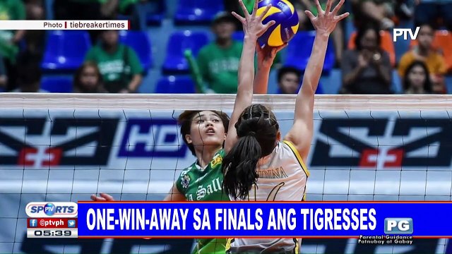 One-win-away sa Finals ang Tigresses