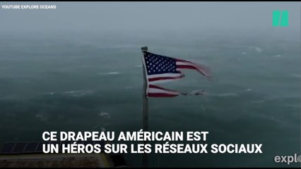 Ce drapeau lutte contre l’ouragan Florence et devient un héros sur les réseaux sociaux