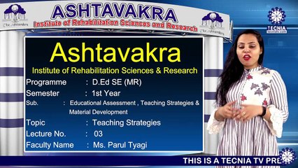 Ms. Parul Tyagi | Teaching Strategies | AIRSR | TECNIA TV