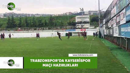 Trabzonspor'da Kayserispor maçı hazırlıkları