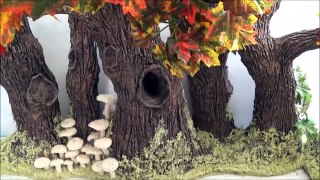 How To Make A Hollow Log From Foil And Paper Clay