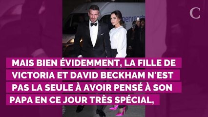 PHOTO. Trop chou ! Pour son anniversaire, David Beckham a reçu une petite attention de la part de sa fille Harper