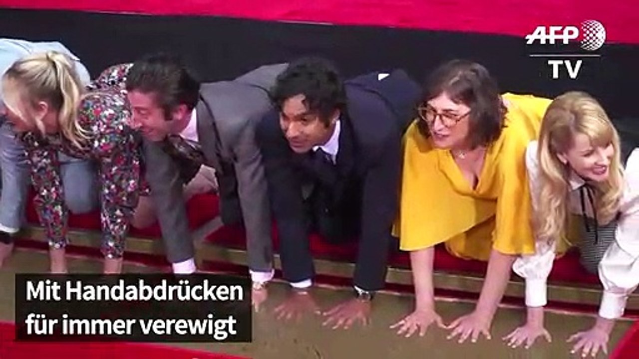 Große Ehre für die Stars von US-Sitcom "The Big Bang Theory"