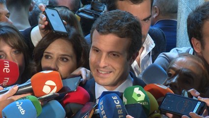 Casado presenta al PP como "dique de contención" contra la "izquierda"