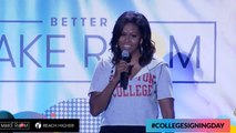 Michelle Obama Fire's Up Thousands Of High School Students on College Signing Day