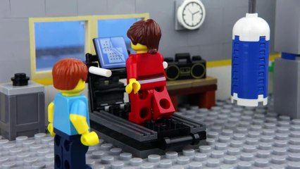 Lego Gym Fail - Unlucky Lego Man