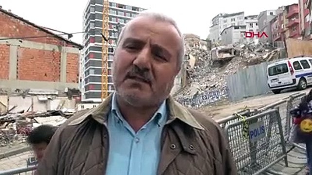 Kağıthane'de hasarlı binaların yıkımına başlandı