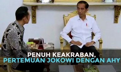 Penuh Keakraban, Begini Pertemuan Empat Mata Jokowi dengan AHY