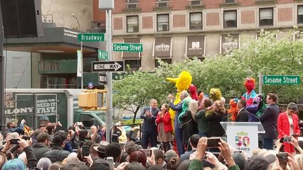New York intersection renamed Sesame Street