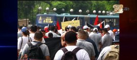 Marcha de jubilados y trabajadores en Guayaquil por el día internacional del trabajo