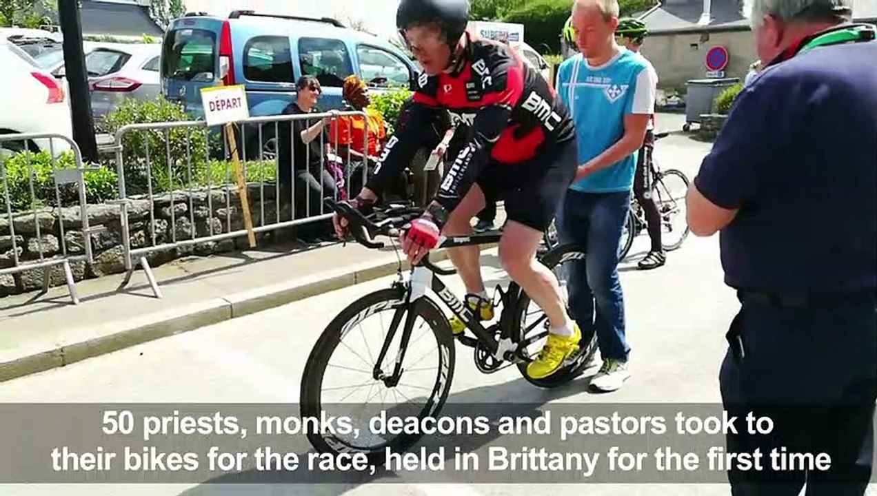 French priests take part in Clergy Cycling Championship