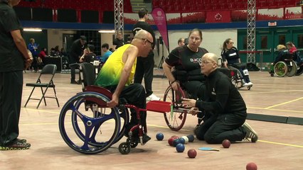 2019-05-02-Défi_Sportif-Boccia-Terrain_3-Alison Levine_CAN_vs_Eliseu dos Santos_BRA