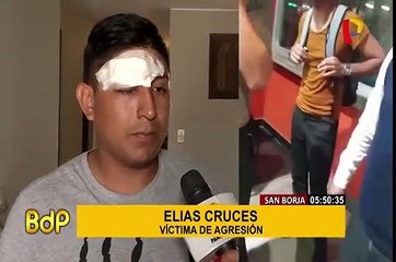 San Borja: joven termina desfigurado tras ser agredido por un ciudadano extranjero