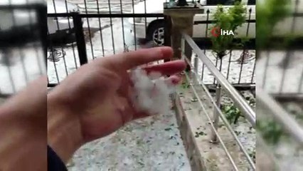 Başkent'i dolu vurdu