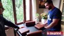 Un entrainement au bras de fer avec un champion de France