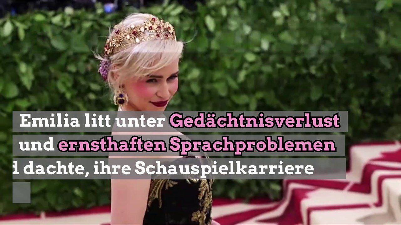 Emilia Clarke erzählt über ihre beiden Schlaganfälle