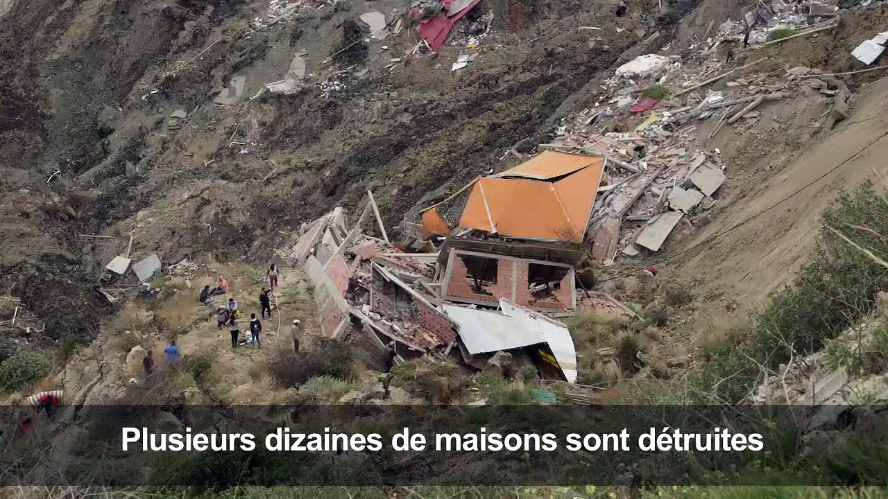 Bolivie: important glissement de terrain près de La Paz