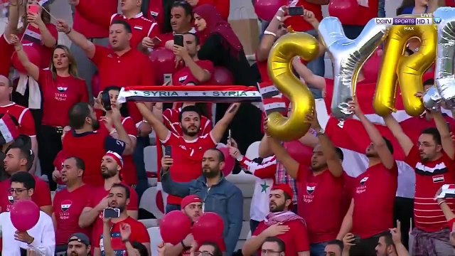 الشوط الاول مباراة الاردن و سوريا 2-0 كاس اسيا 2019