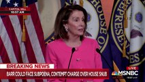 Speaker Nancy Pelosi's weekly press conference attacks Bill Barr as a liar and Mitch McConnell as the grim reaper of legislation