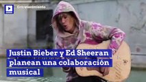 Justin Bieber y Ed Sheeran planean una colaboración musical