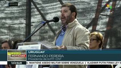 Central Única de Trabajadores de Uruguay conmemora el 1 de mayo