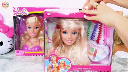 New Barbie Styling Head Dolls Toy Jewelry Necklace Accessories Cosmetics Boneka kepala Barbie Boneca | Karla D.