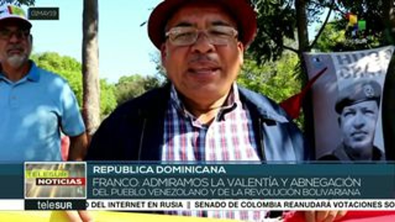 Movimientos dominicanos expresan apoyo al pueblo y gob. de Venezuela