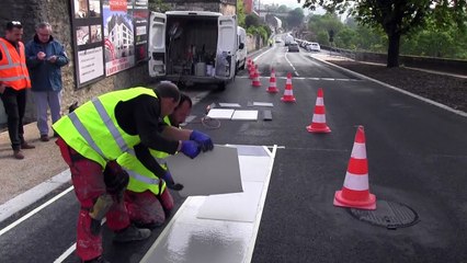 VIDEO. Poitiers : un passage piéton en trois dimensions est en place sur le boulevard François-Albert