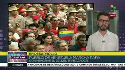Venezuela: pueblo trabajador conmemora 1 de mayo con gran marcha