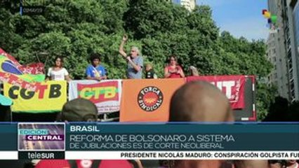 Trabajadores de Brasil reiteran rechazo a las políticas de Bolsonaro