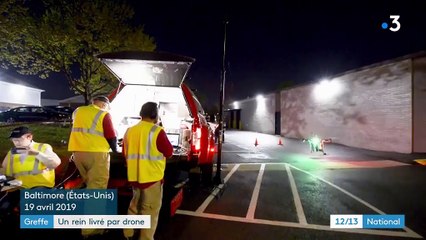 Greffe : un rein livré par drone