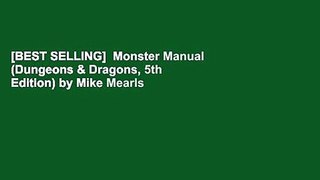 [BEST SELLING]  Monster Manual (Dungeons & Dragons, 5th Edition) by Mike Mearls