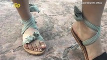Authorities Post Photos of Woman’s Sandals After She Had To Be Rescued During 10-Mile Hike