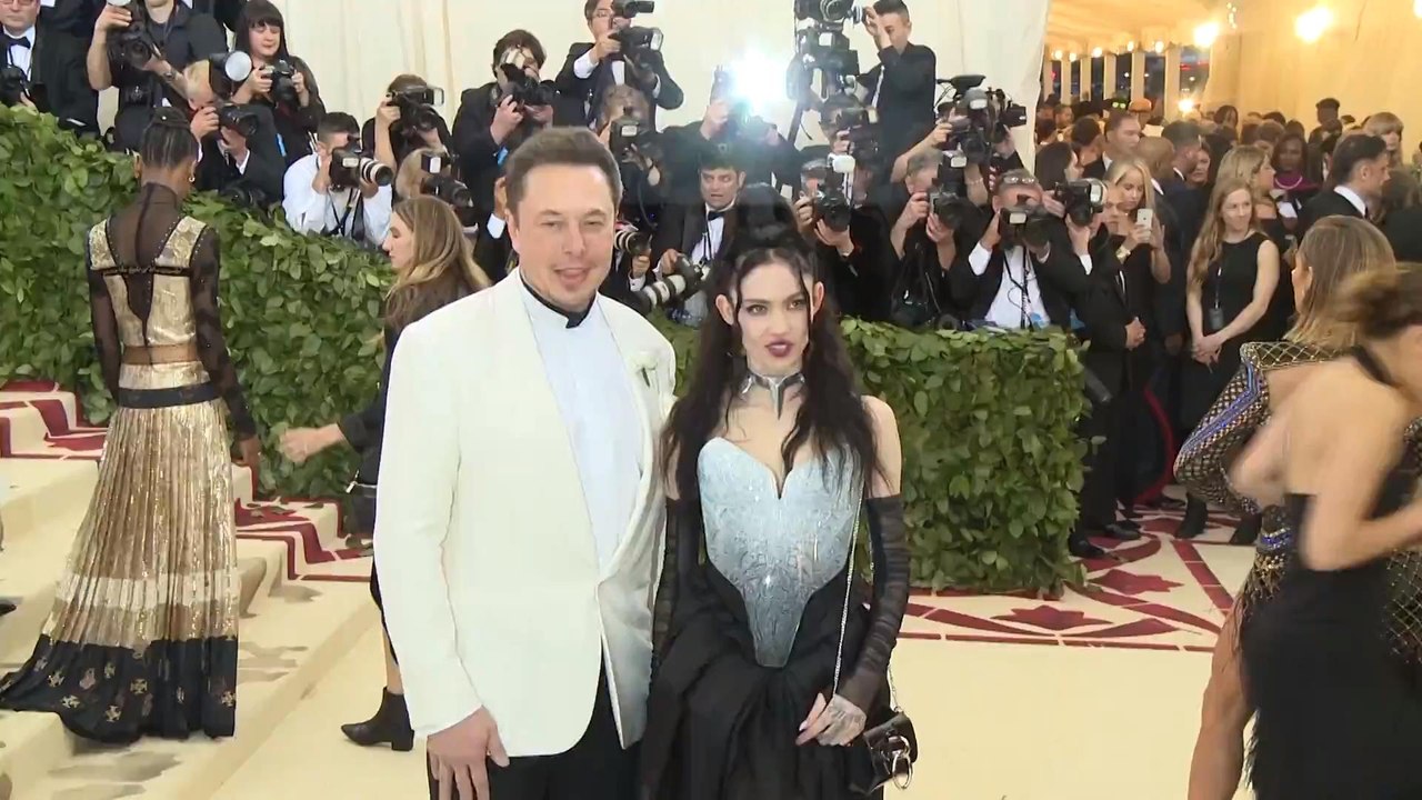 Right Now Elon Musk and Grimes Met Gala 2018 Red Carpet video