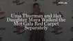 Uma Thurman and Her Daughter Maya Walked the 2018 Met Gala Red Carpet Separately