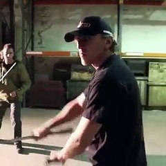 Game of Thrones - Vladimir Furdik aka The Night King warming up