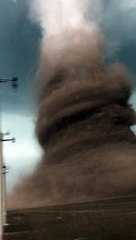 Terrifying Tornado Forming in Field