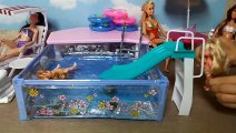 Barbie & kelly swimming pool party باربي حزب التجمع دمية | Karla D.