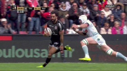 Toulouse / Pau : L'essai d'Huget face à Pau