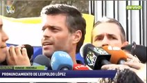 Primeras declaraciones de Leopoldo López tras el arranque de la 'Operación Libertad'