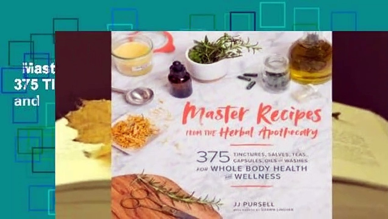 Master Recipes from the Herbal Apothecary: 375 Tinctures, Salves, Teas, Capsules, Oils, and