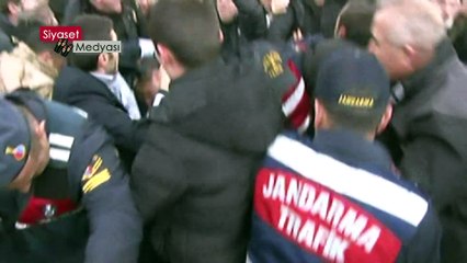 21 Nisan 2019 Ankara Kılıçdaroğlu Şehit Cenazesi Arbede