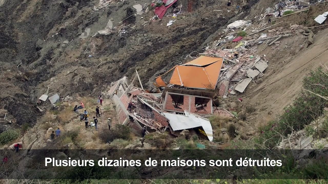 Bolivie: important glissement de terrain près de La Paz