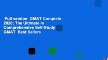 Full version  GMAT Complete 2020: The Ultimate in Comprehensive Self-Study for GMAT  Best Sellers
