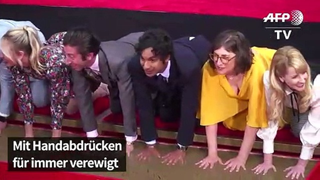 Große Ehre für die Stars von US-Sitcom "The Big Bang Theory"