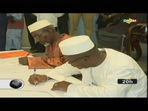 ORTM/Signature d’un accord politique de gouvernance pour un gouvernement de mission à la primature