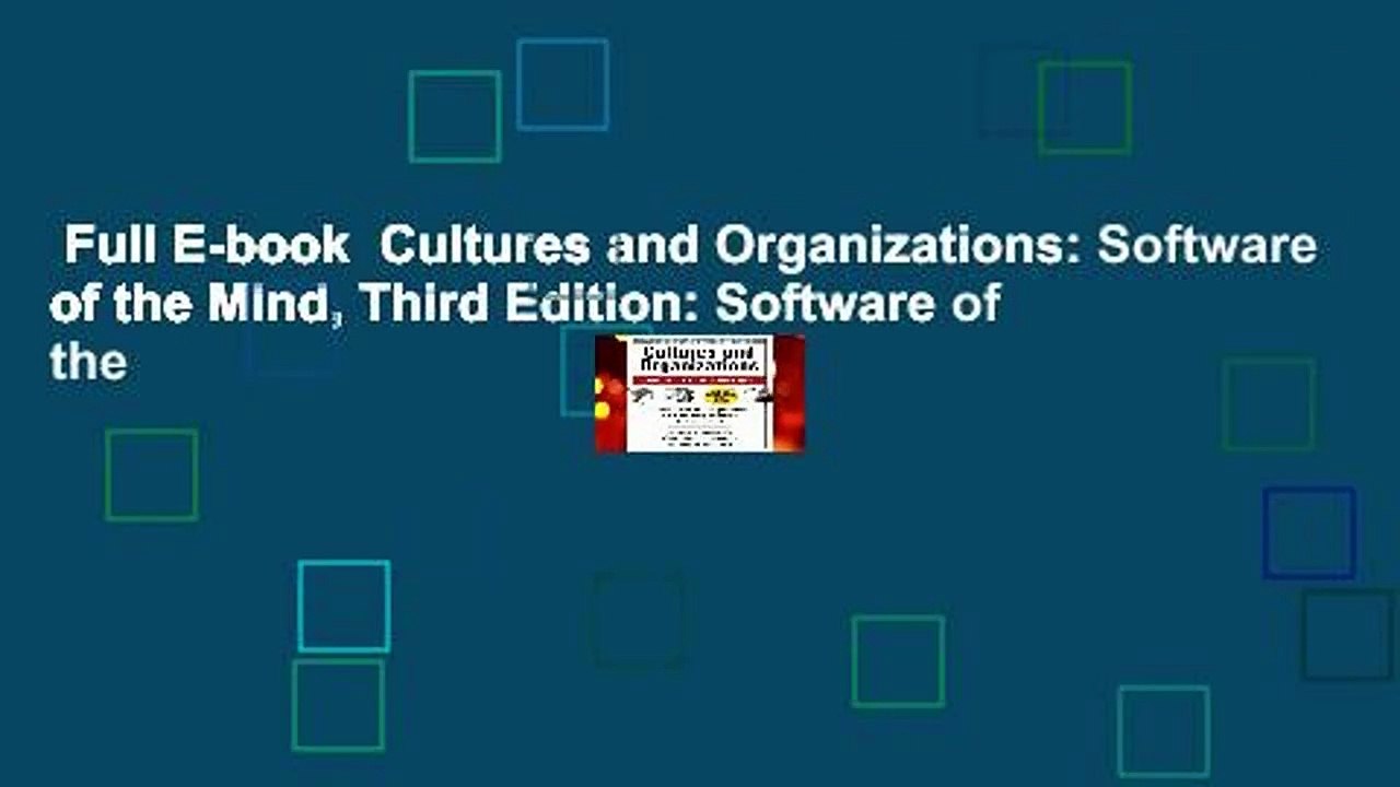 Full E-book  Cultures and Organizations: Software of the Mind, Third Edition: Software of the