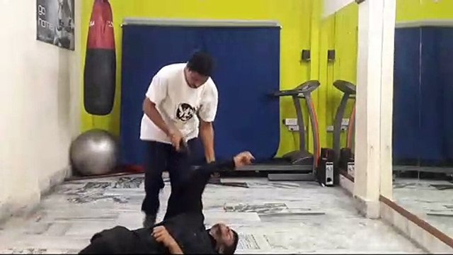 Defend Against a Handgun to the Side of the Head with Standing Rear Choke Techniques in [Hindi - हिन्दी],